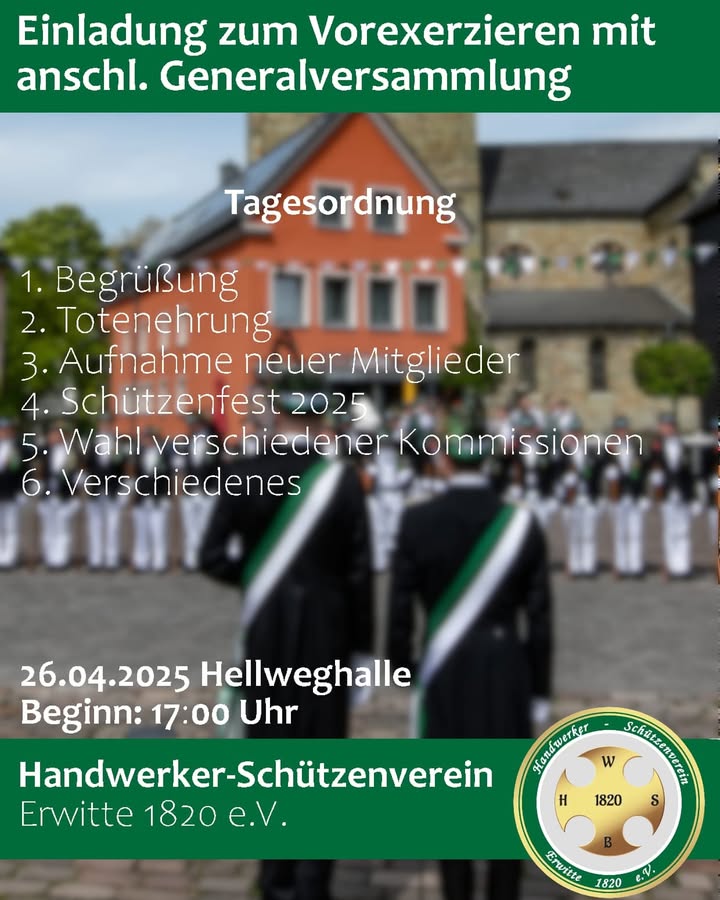 Handwerker - Schützenverein Erwitte 1820 e.V.