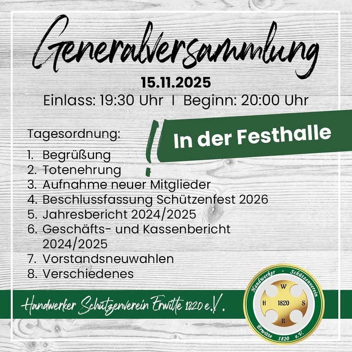 Handwerker - Schützenverein Erwitte 1820 e.V.